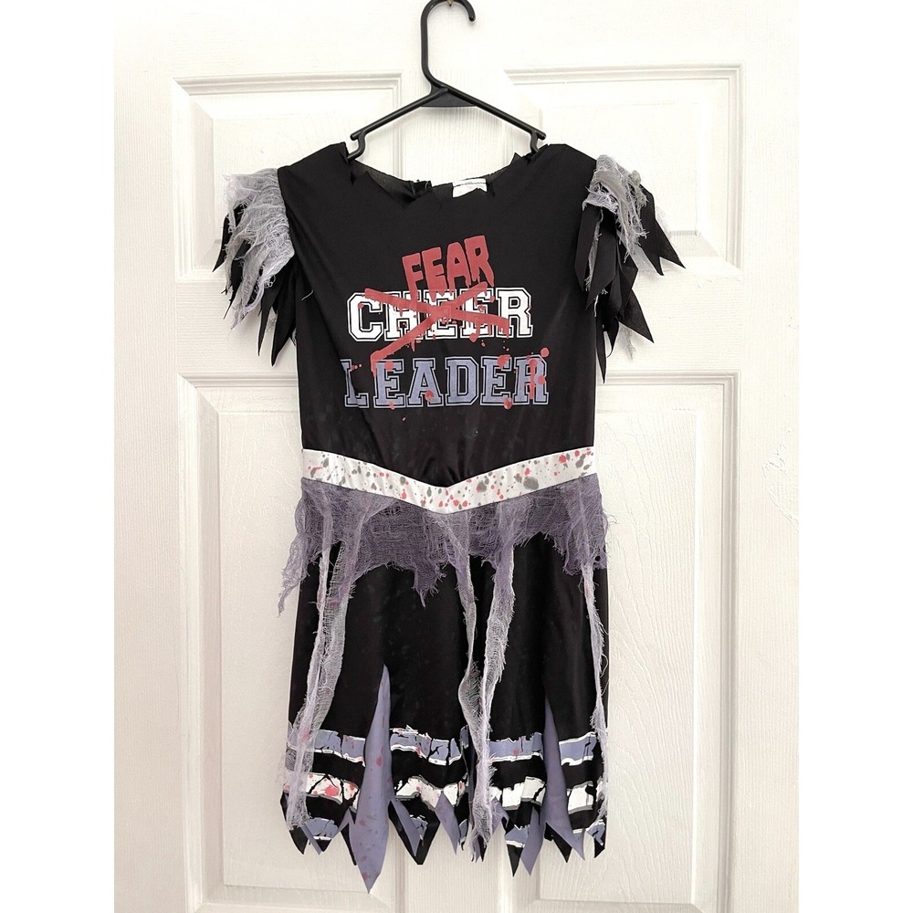 Fear Leader Zombie Cheerleader Halloween Scary Costume Juniors XL Womens Small